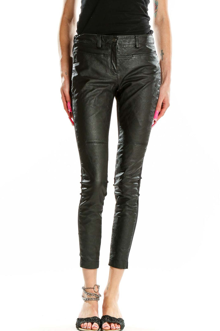 Black Skinny Leather Pants