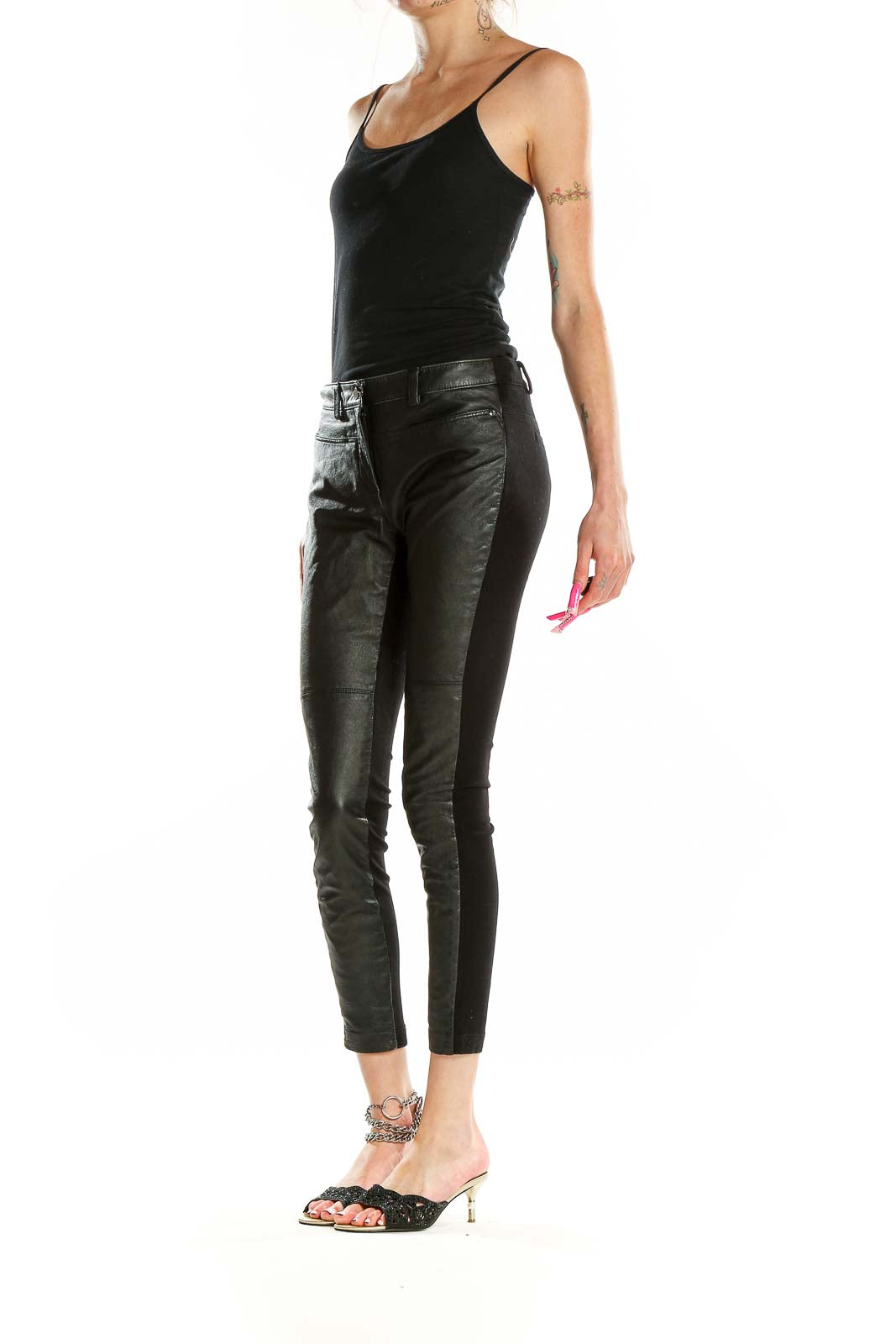 Black Skinny Leather Pants