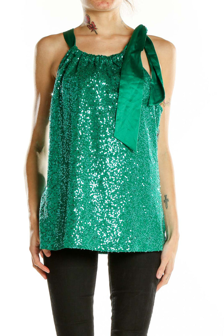 Green Sequin Top