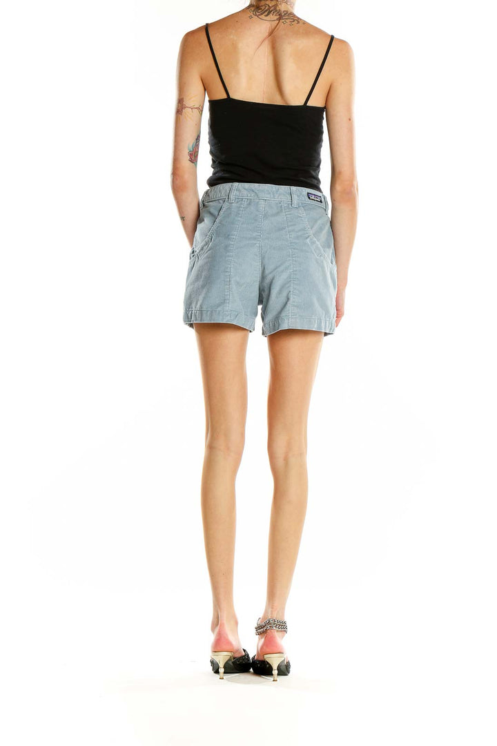 Blue Corduroy Shorts