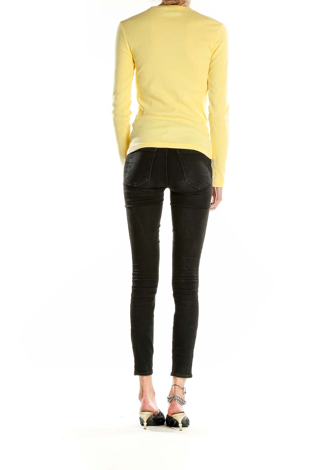 Yellow Long Sleeve Top