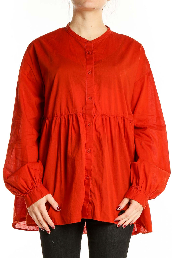 Red Long Sleeve Tunic