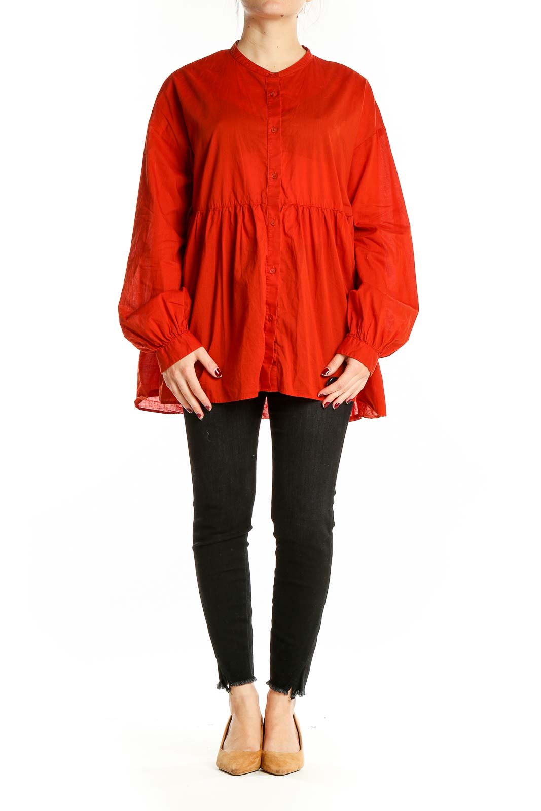 Red Long Sleeve Tunic