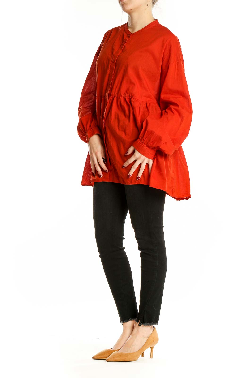 Red Long Sleeve Tunic