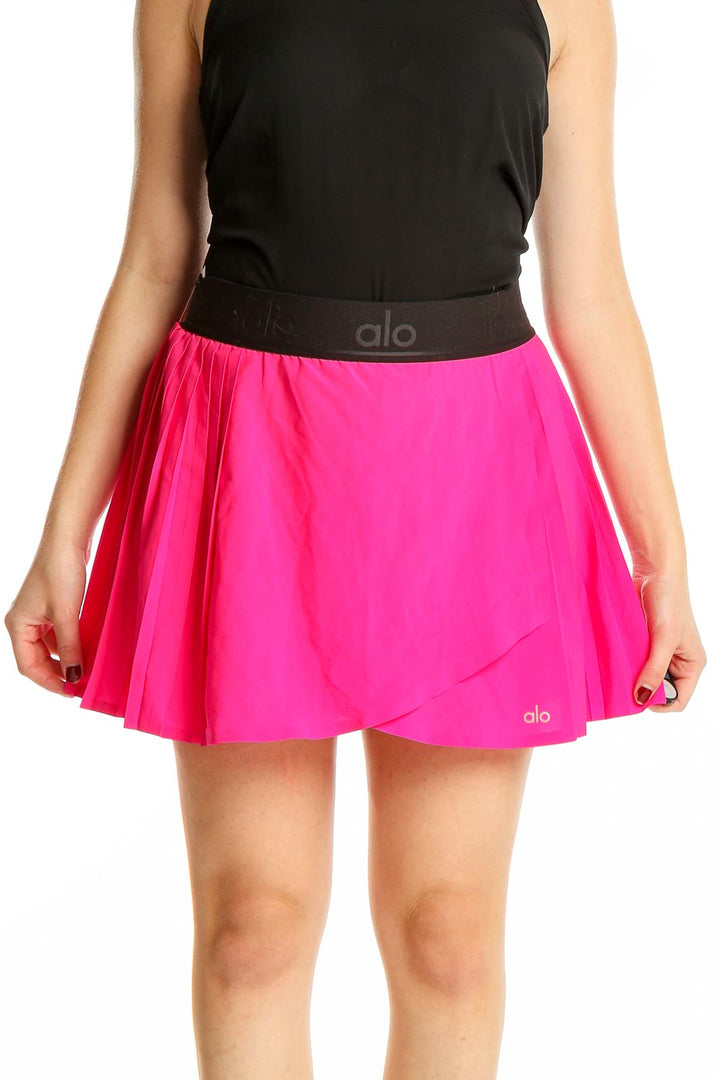 Pink Flare Tennis Skirt