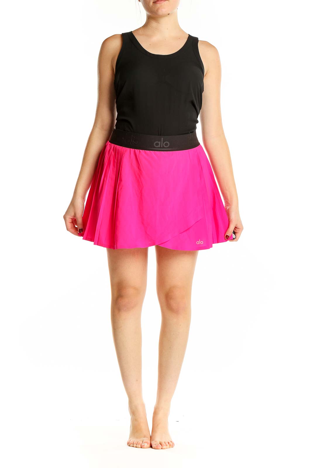 Pink Flare Tennis Skirt