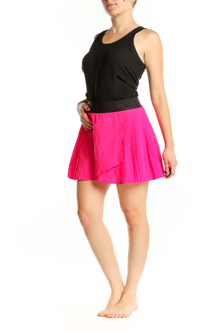 Pink Flare Tennis Skirt