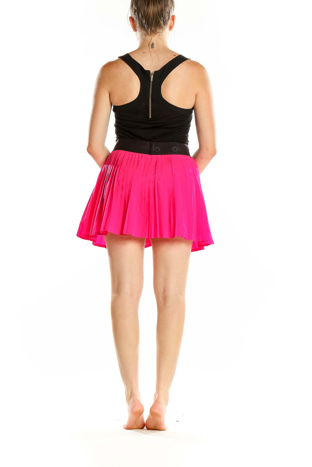 Pink Flare Tennis Skirt