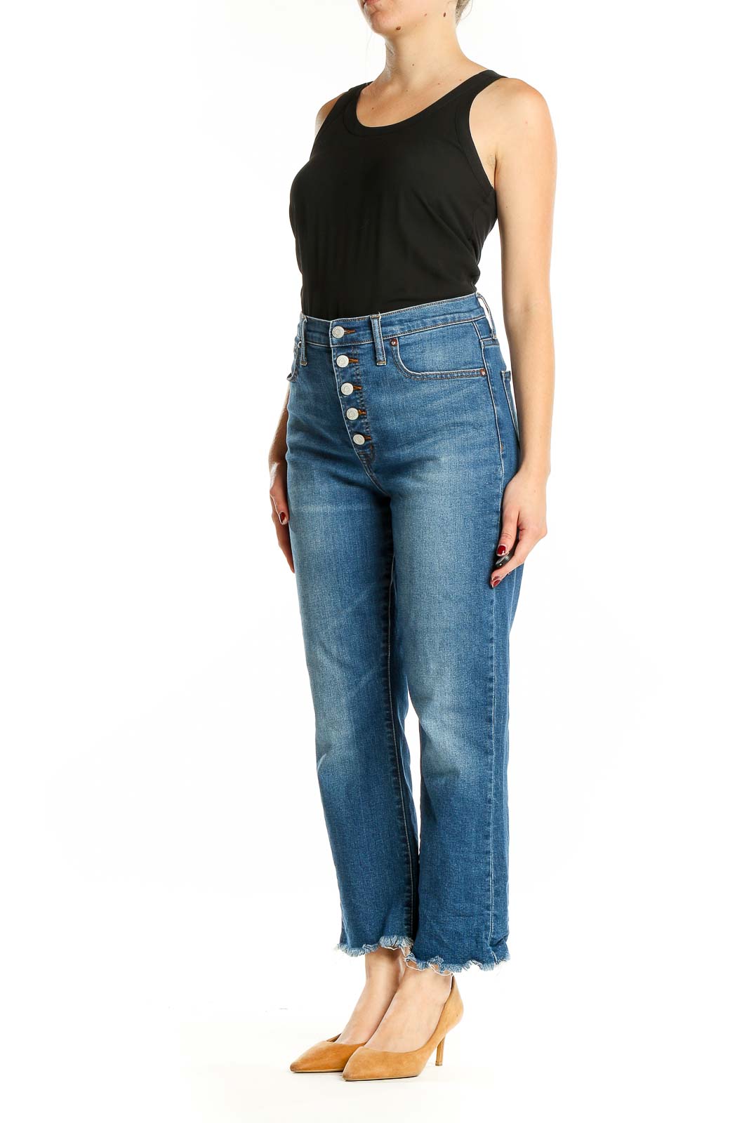 Blue Dark Rinse Jeans