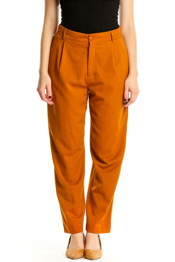 Orange Slim Pants