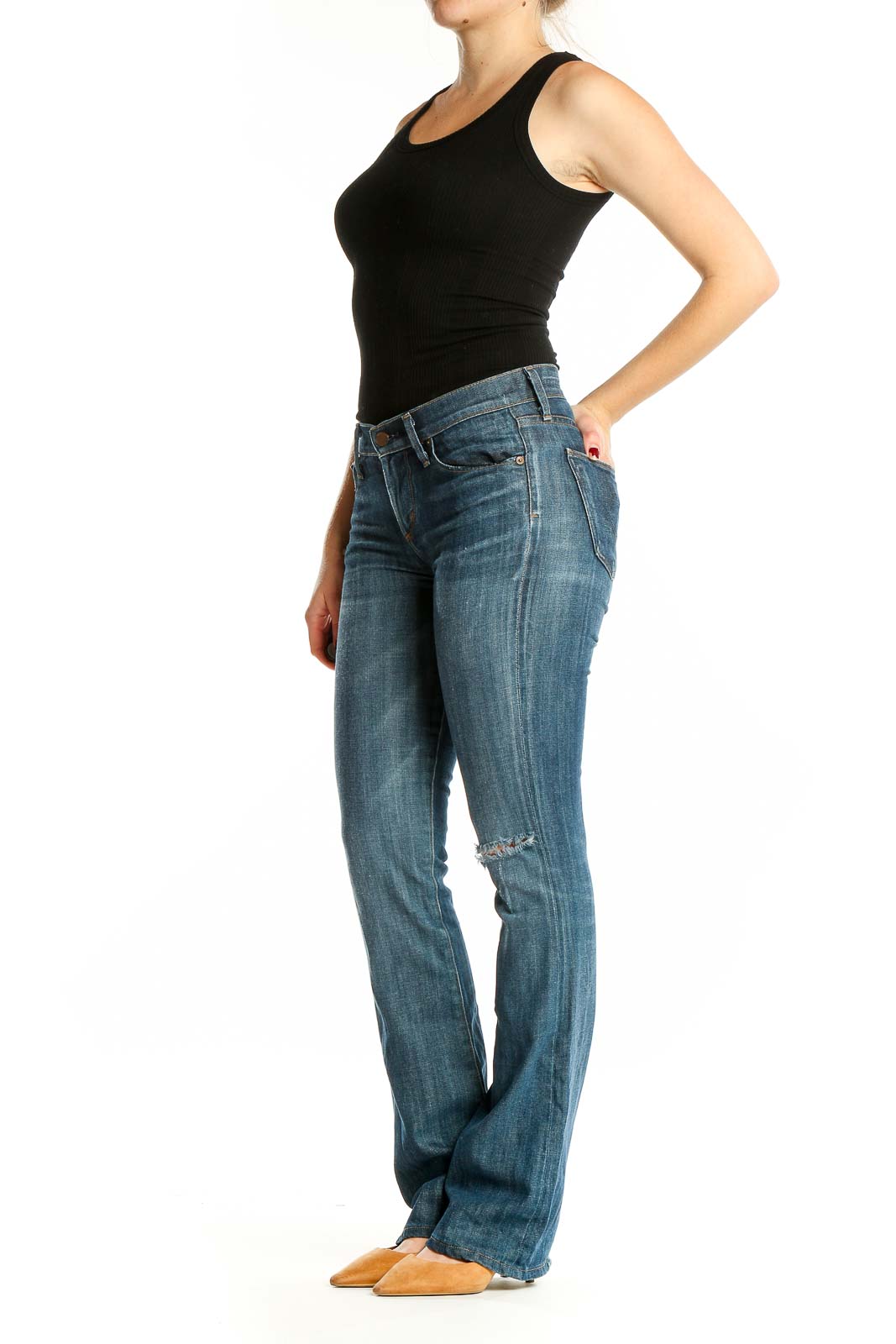 Blue Dark Rinse Jeans