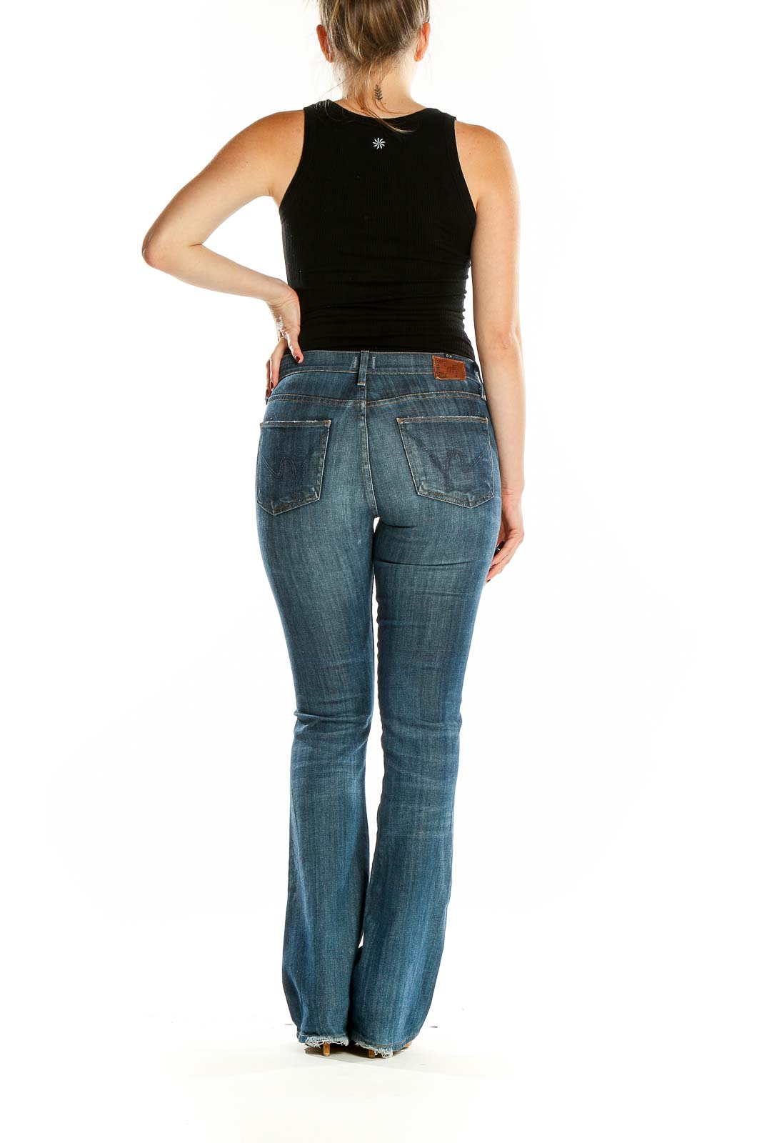 Blue Dark Rinse Jeans