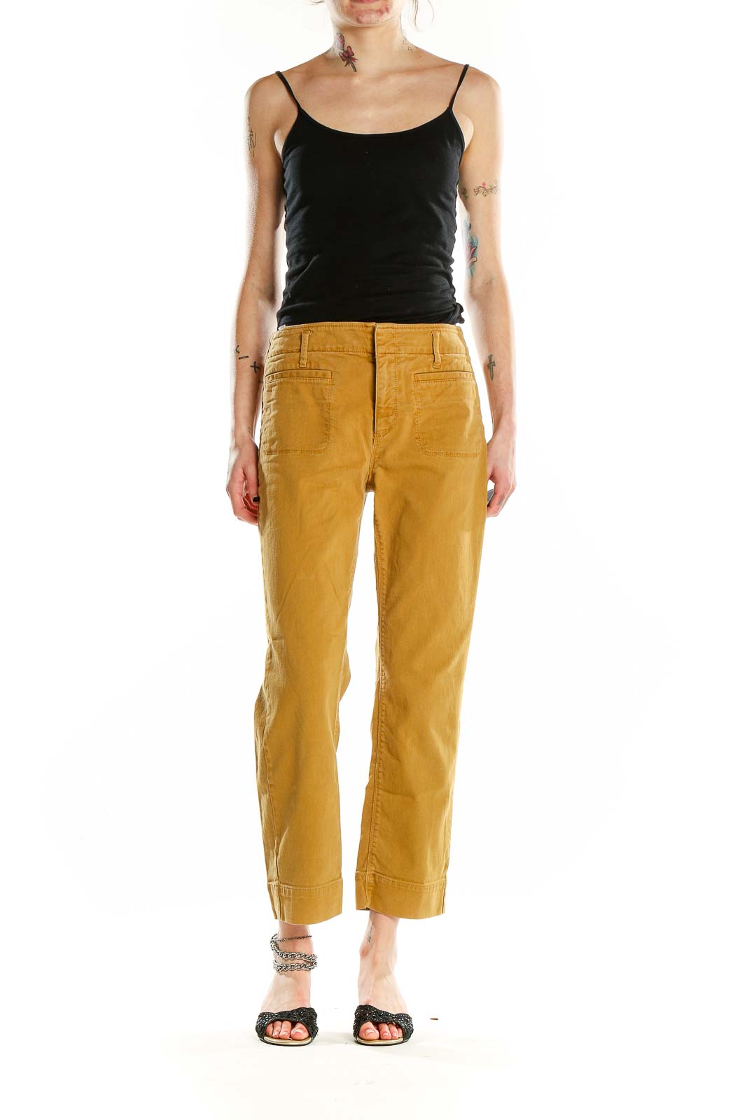 Yellow Slim Pants