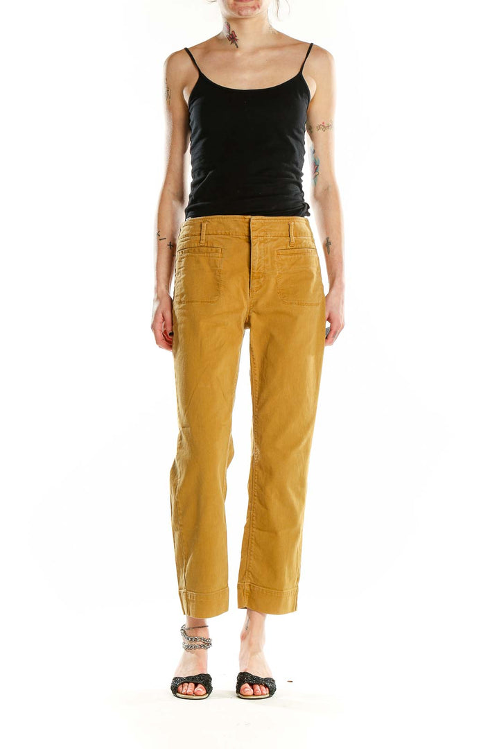 Yellow Slim Pants