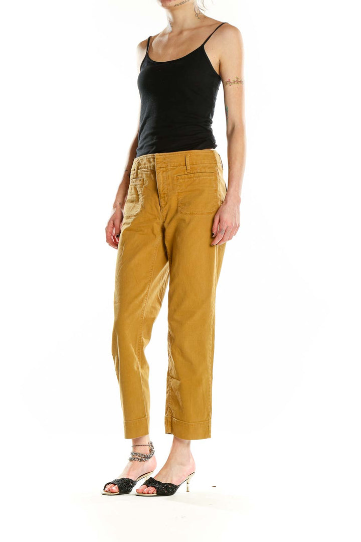 Yellow Slim Pants