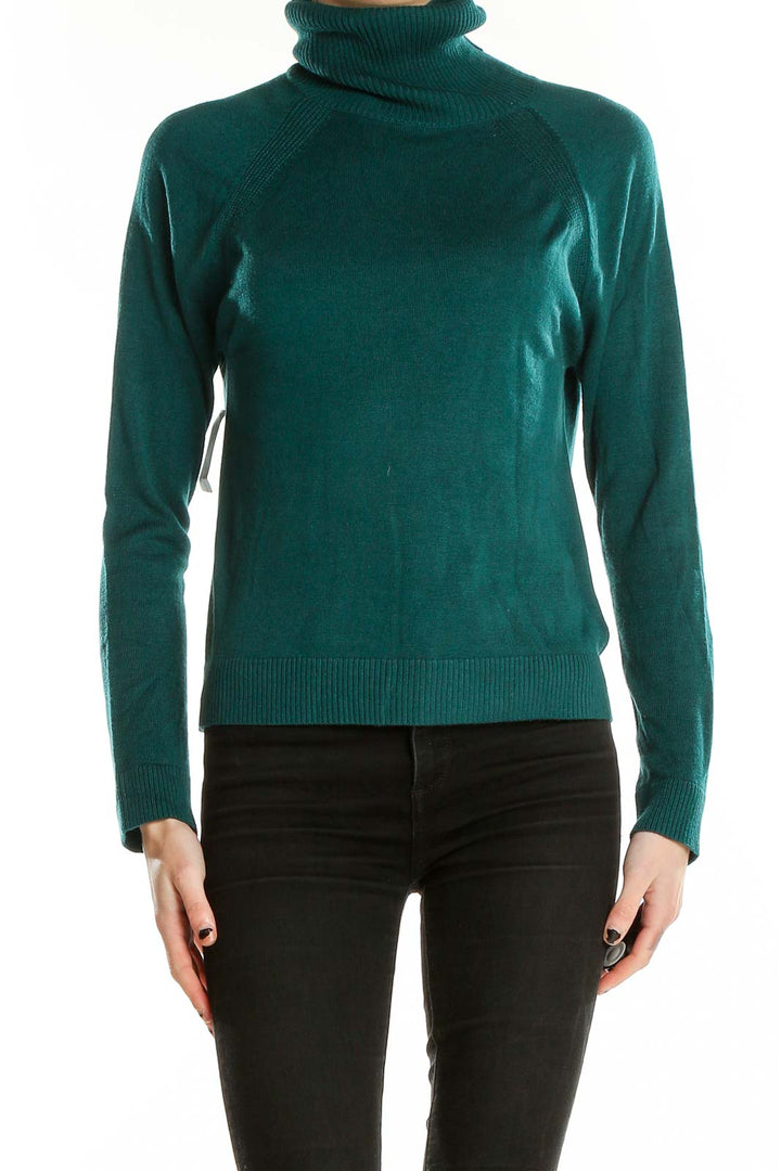 Emerald Green Turtleneck Sweater