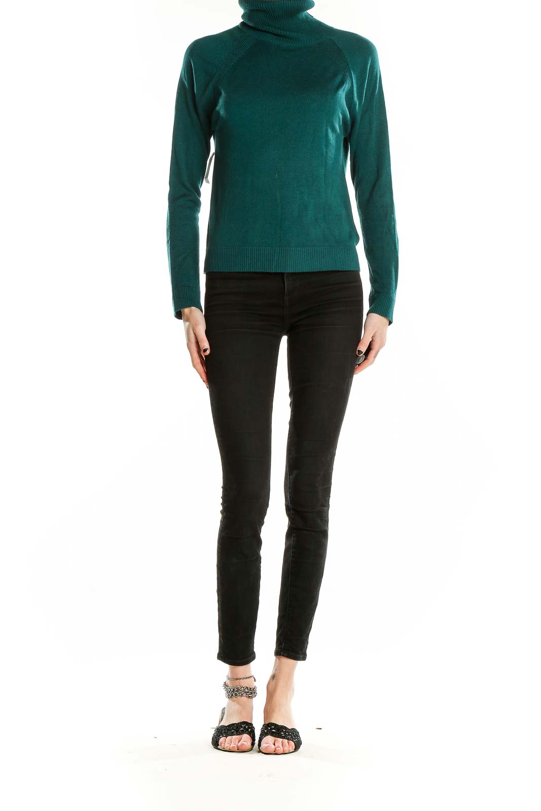 Emerald Green Turtleneck Sweater