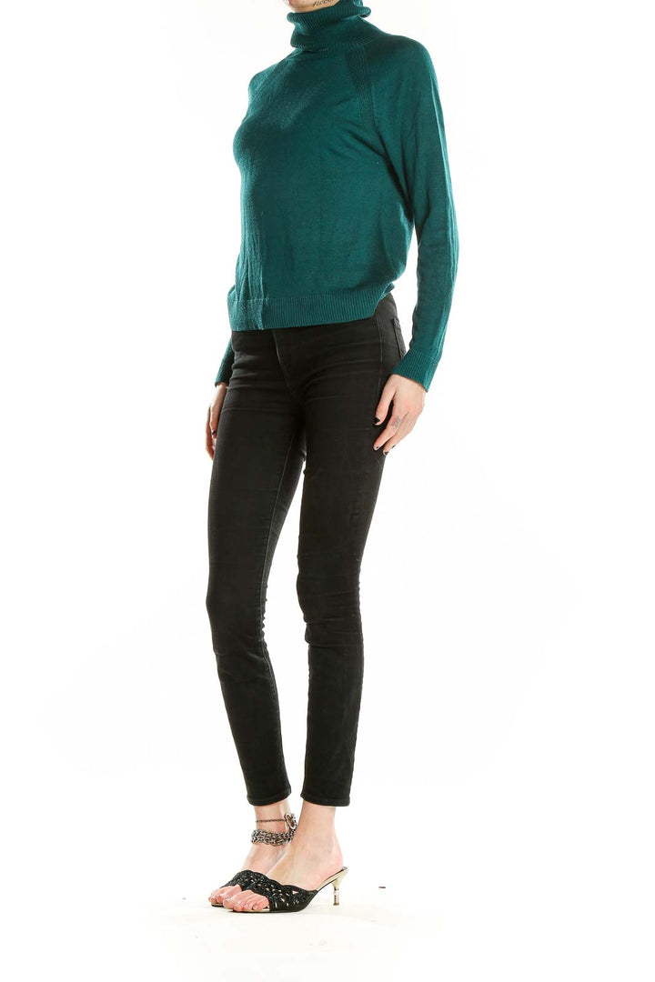 Emerald Green Turtleneck Sweater