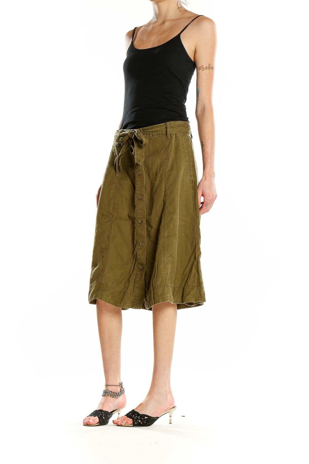 Green A-Line Skirt