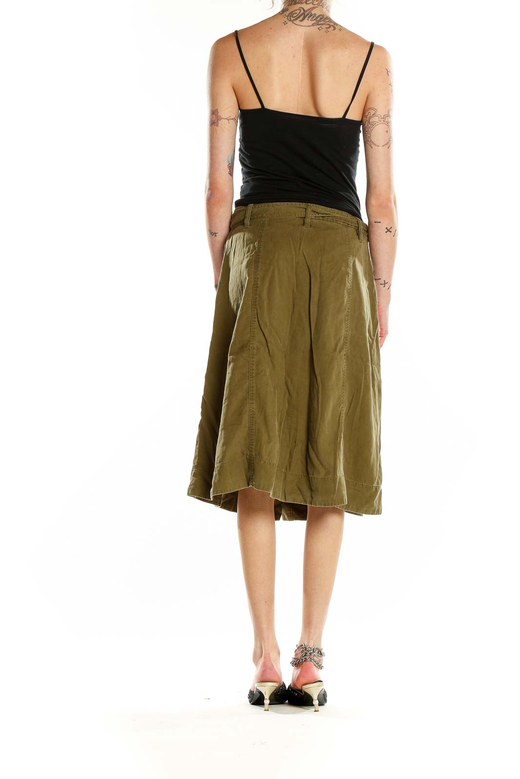 Green A-Line Skirt