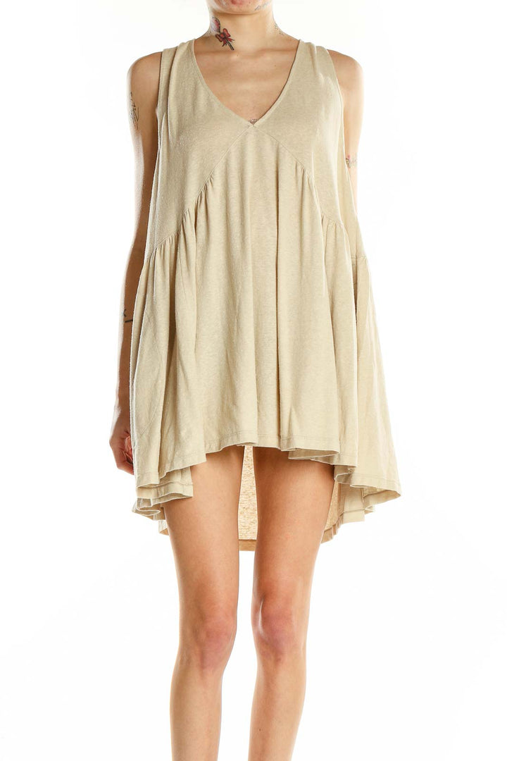 Beige Flare Dress