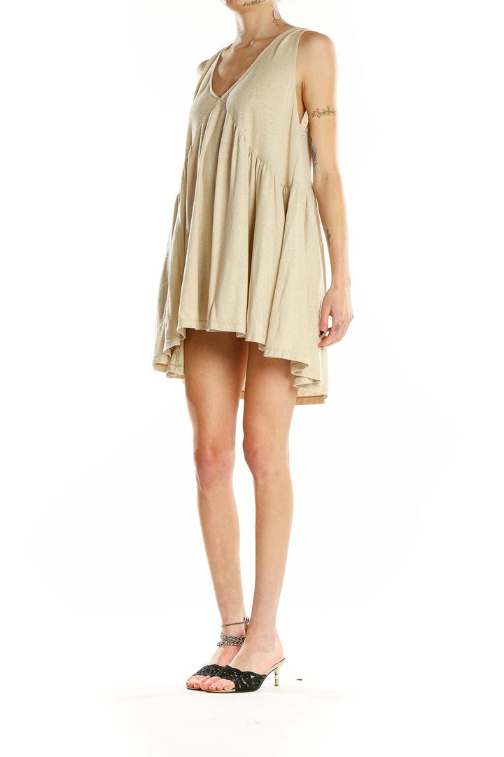 Beige Flare Dress