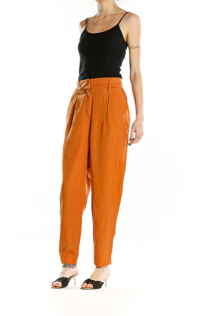 Orange Casual Trousers