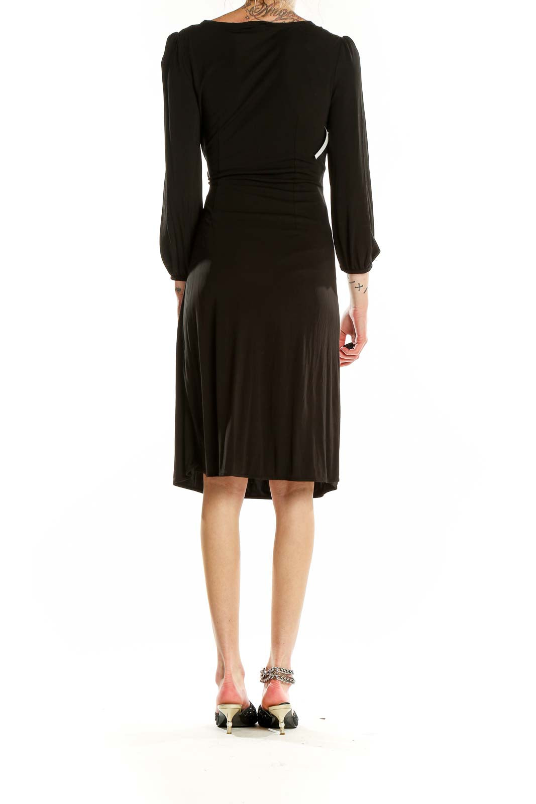 Black Classic Wrap Dress