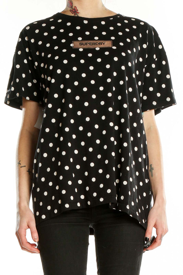 Black Polka Dots T-Shirt