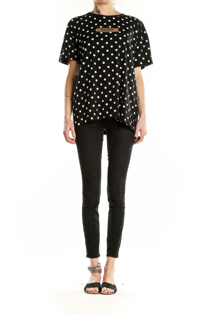 Black Polka Dots T-Shirt