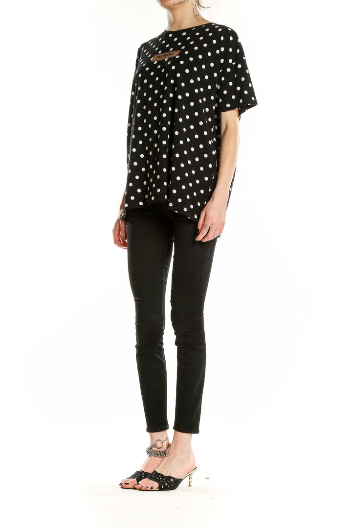 Black Polka Dots T-Shirt