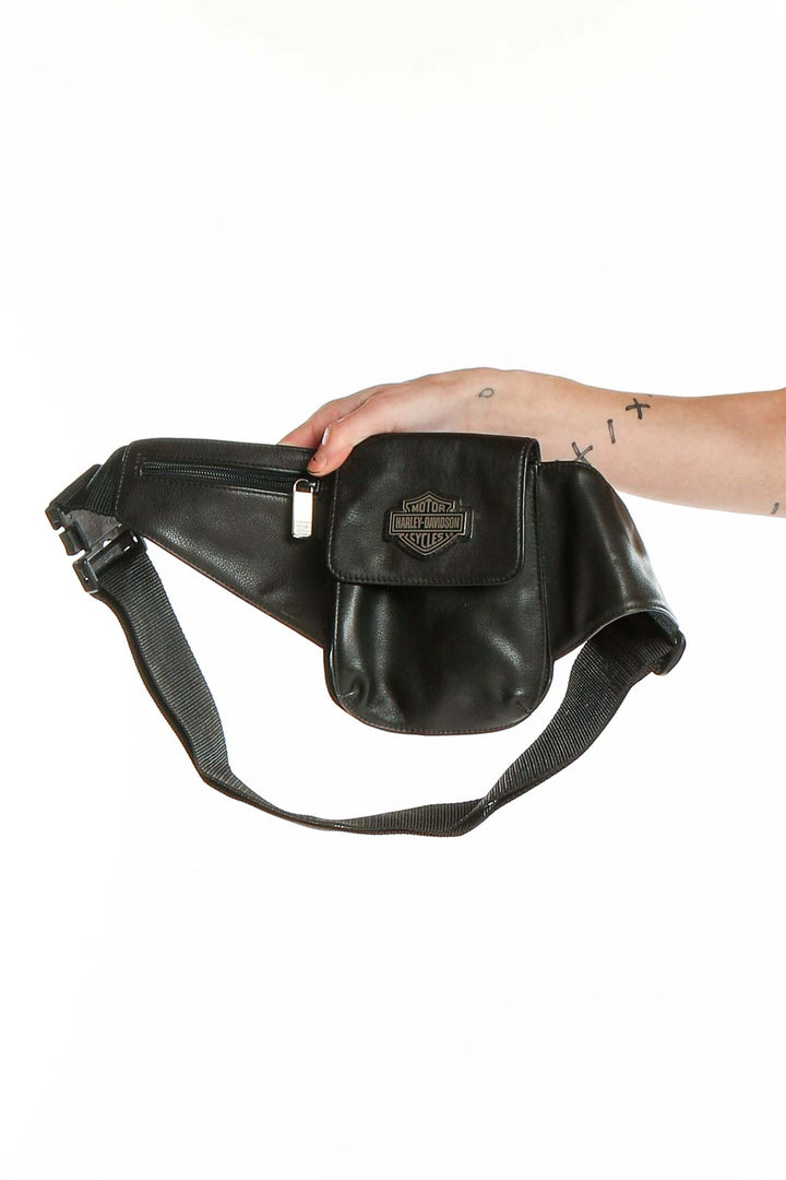 Black Leather Crossbody Bag