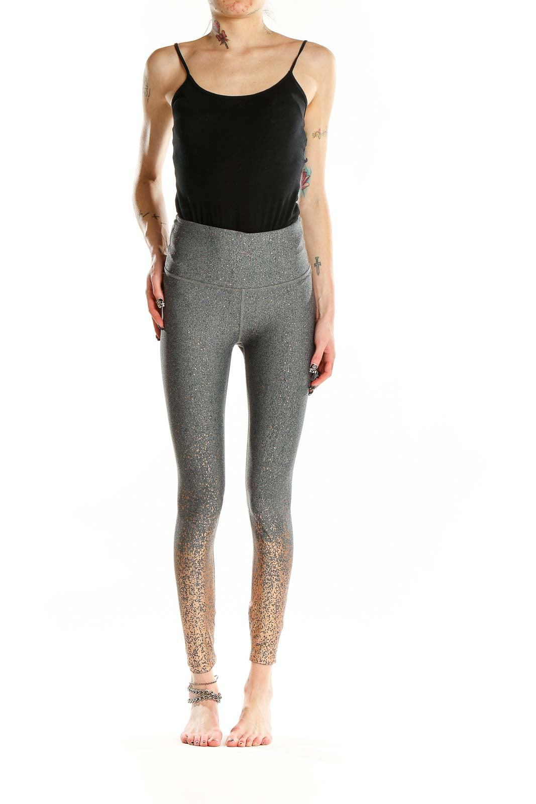 Gray Shimmer Leggings