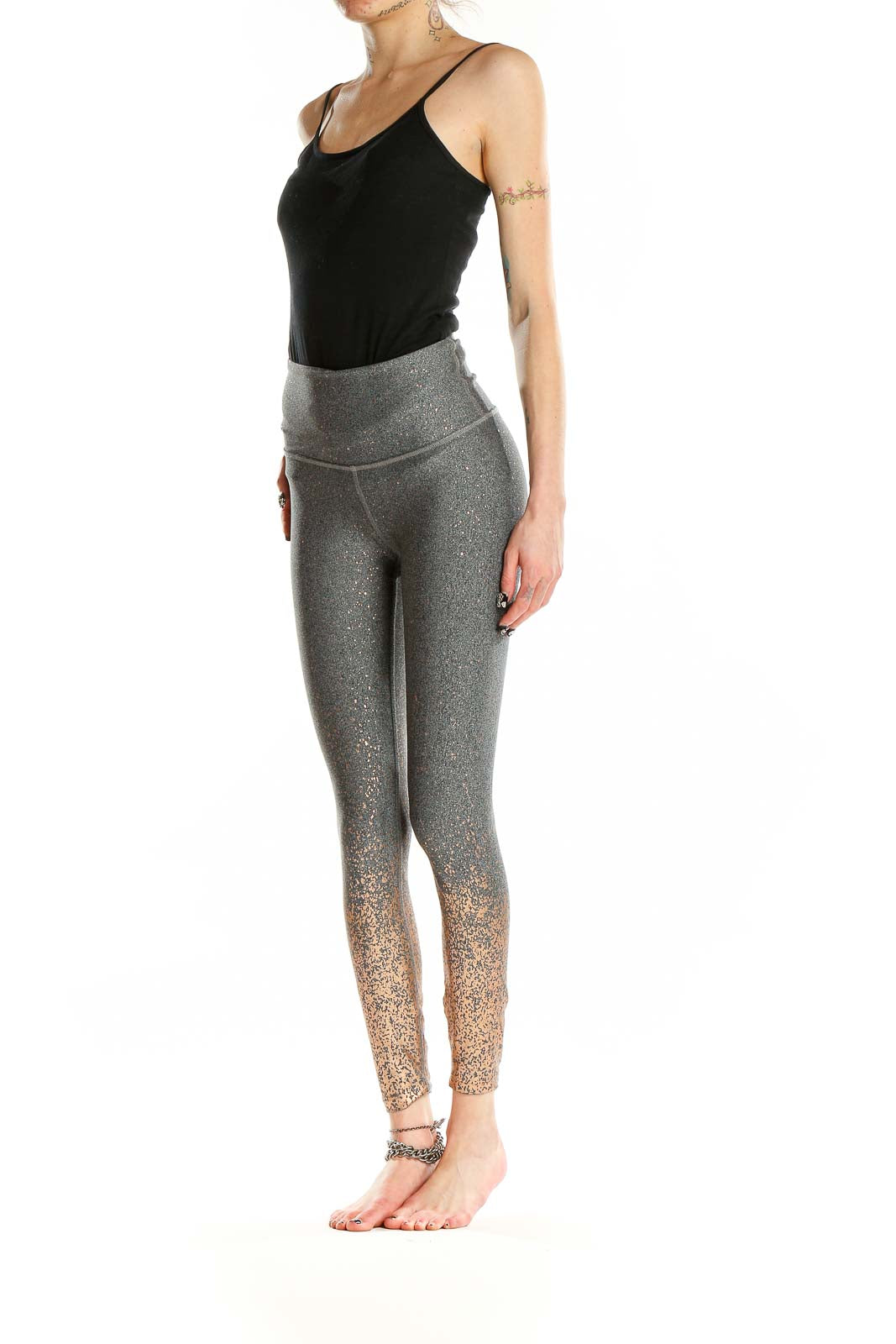 Gray Shimmer Leggings