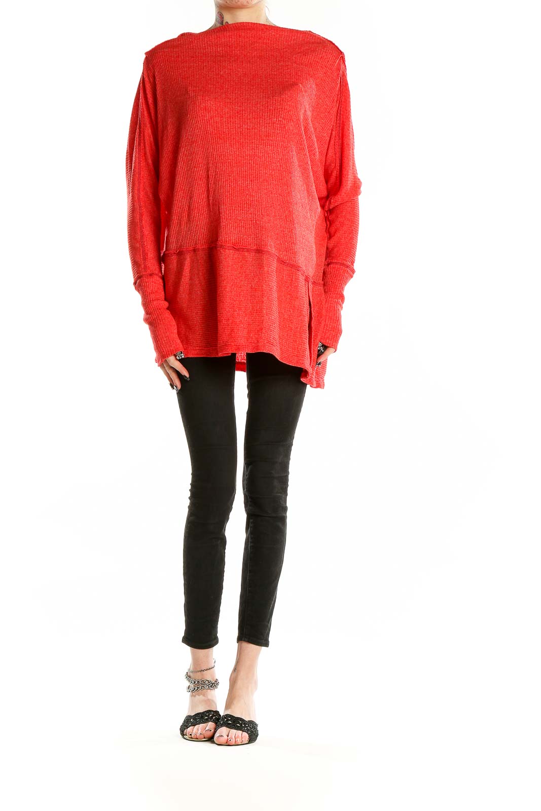 Red Long Sleeve Tunic