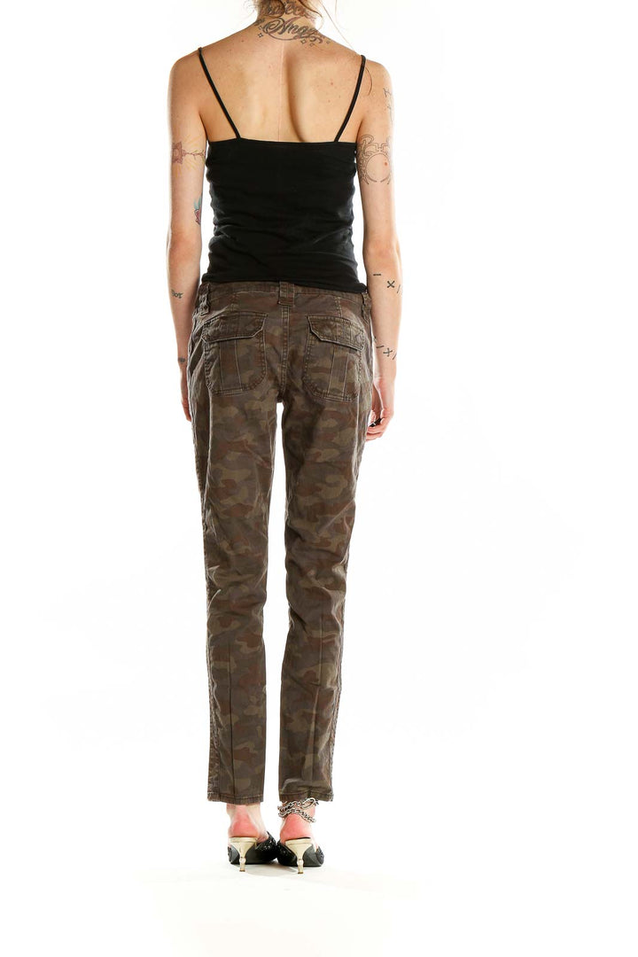 Brown Camouflage Skinny Pants