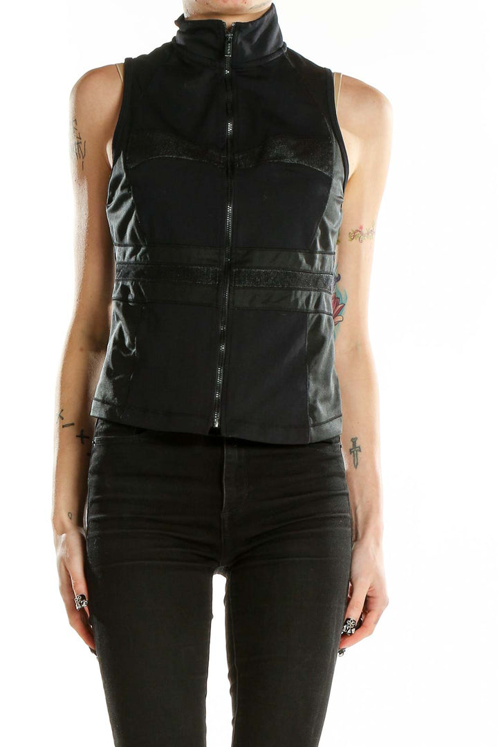 Black Zip-Up Vest