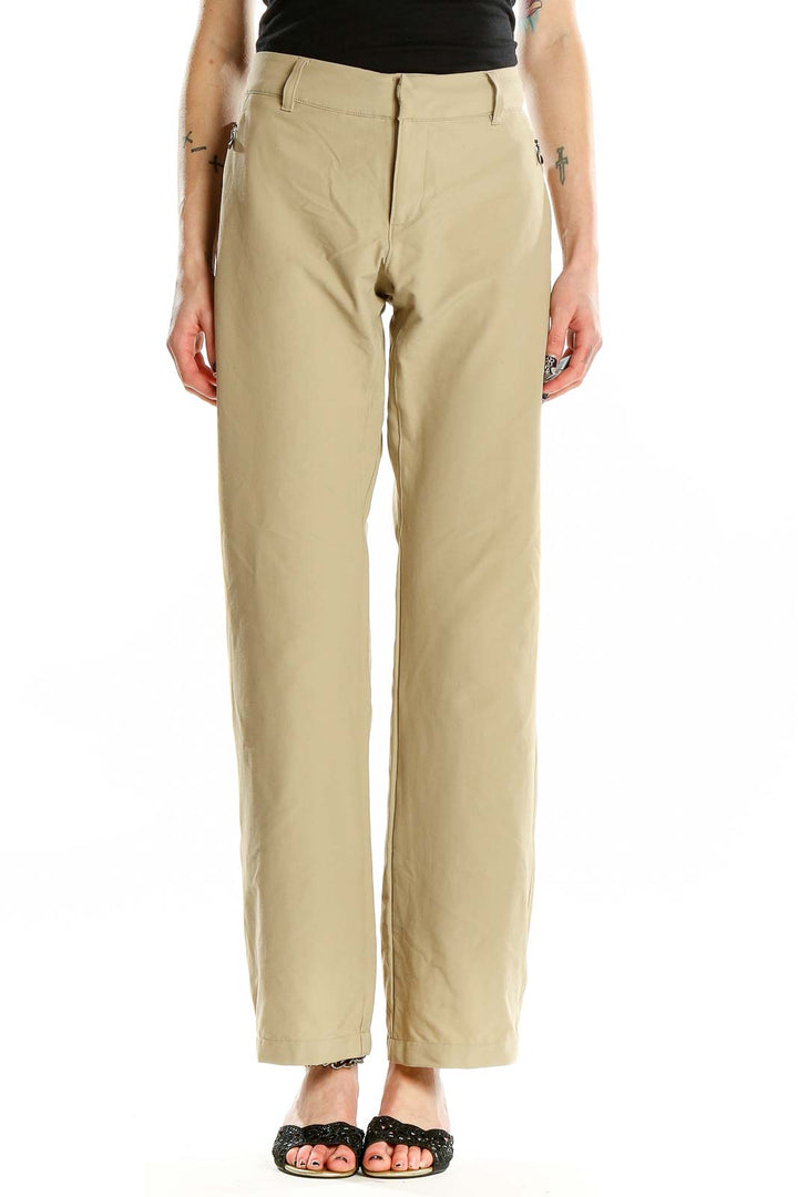 Front view of The North Face beige outdoor pants