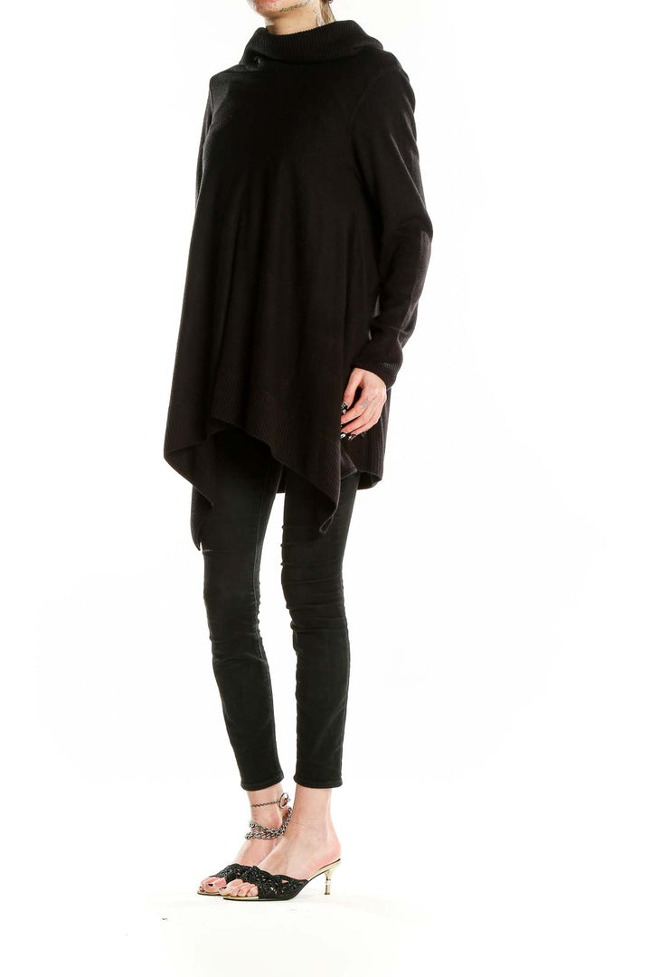 Black Long Sleeve Knit Tunic