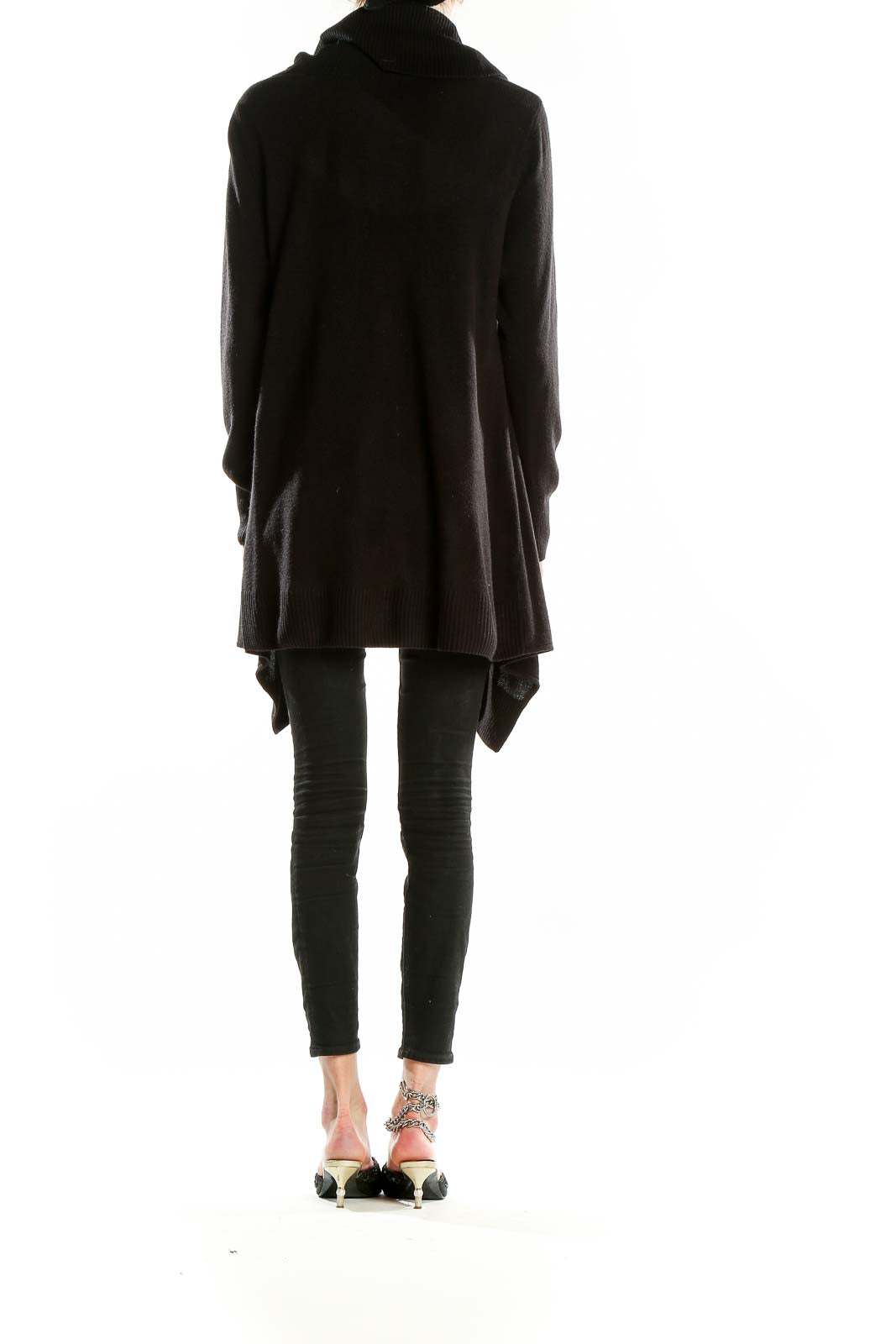 Black Long Sleeve Knit Tunic