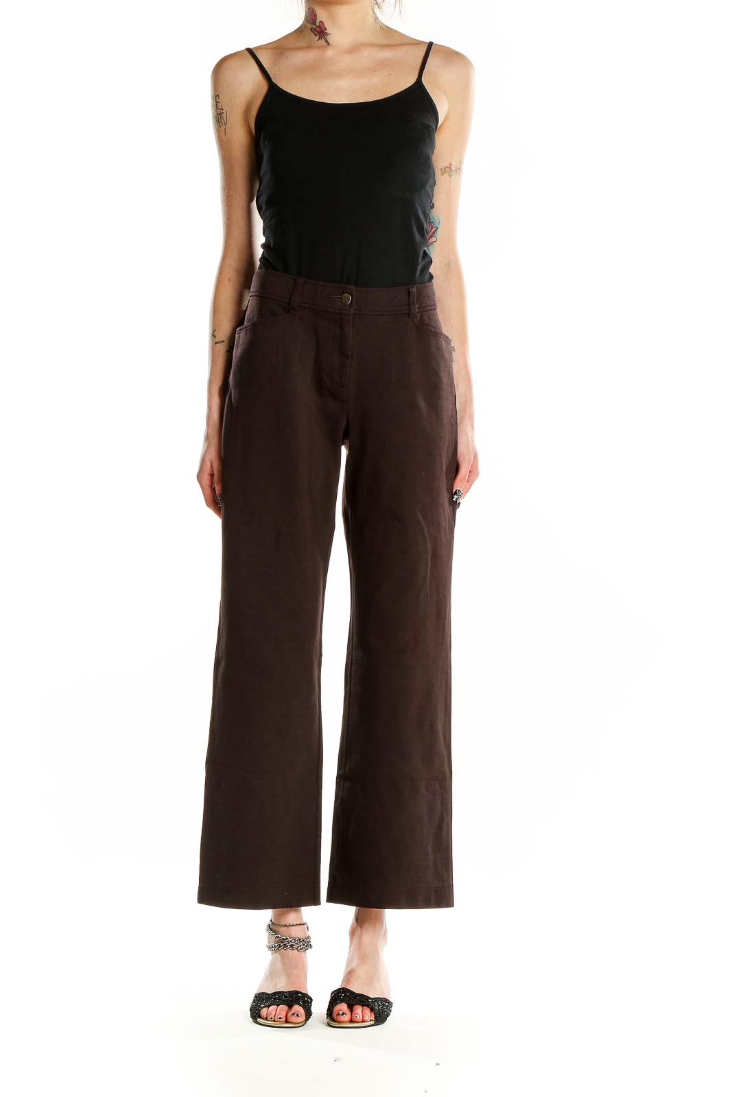 Brown Wide Leg Pants