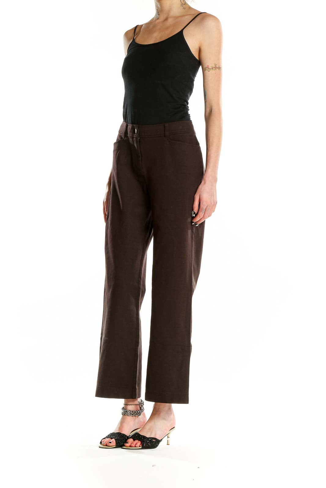 Brown Wide Leg Pants