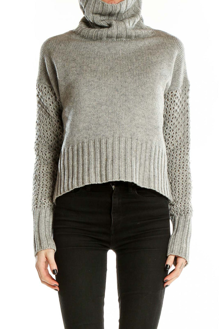 Gray Turtle Neck Sweater