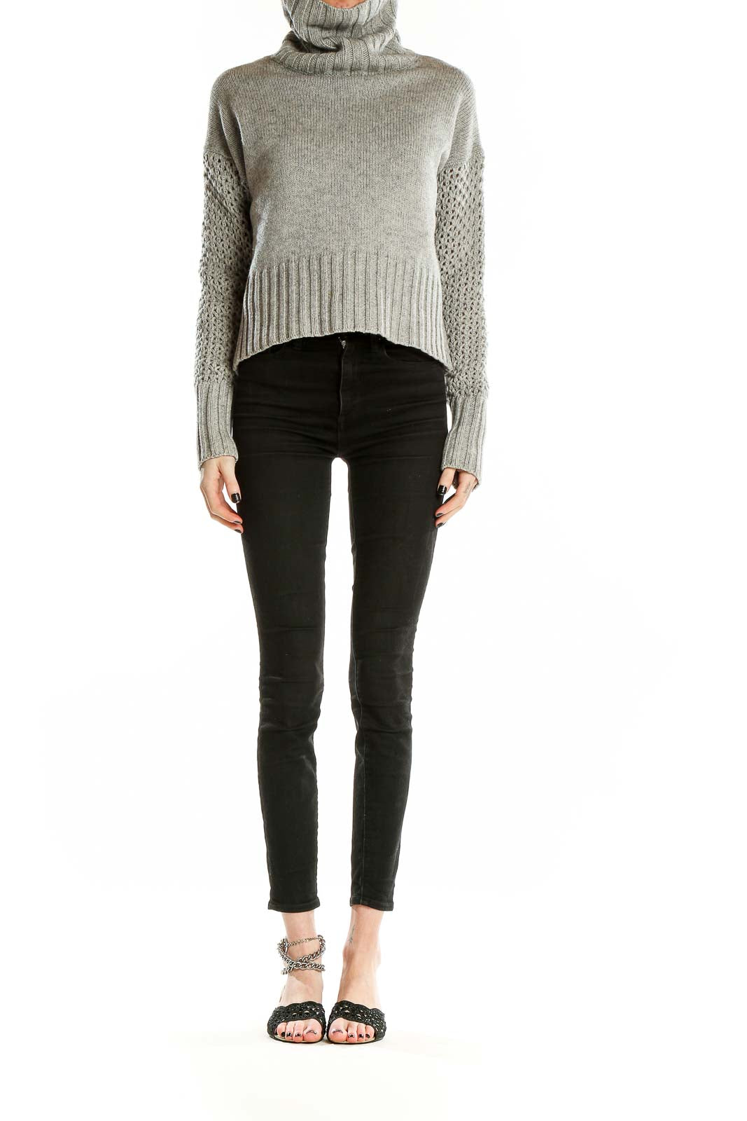 Gray Turtle Neck Sweater