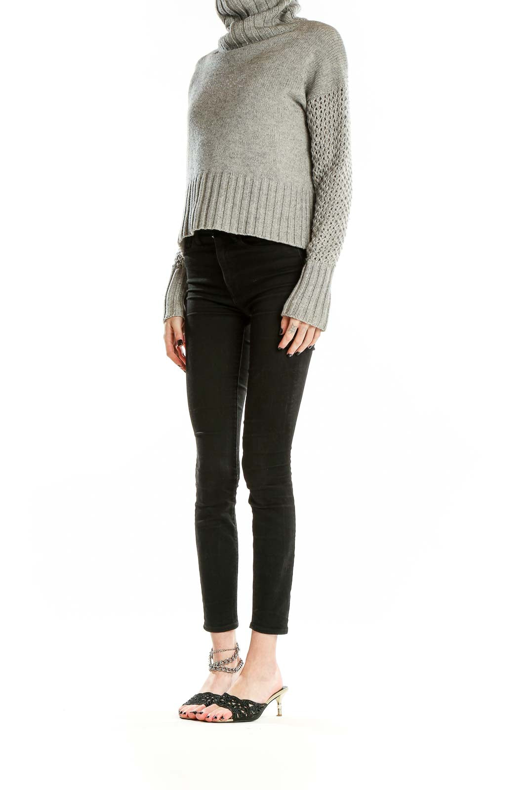 Gray Turtle Neck Sweater