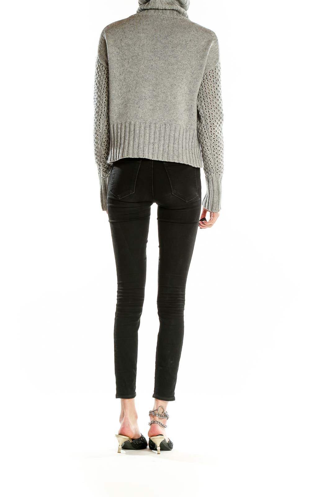 Gray Turtle Neck Sweater