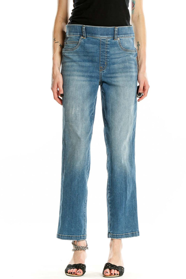 Blue Light Rinse Straight Leg Jeans