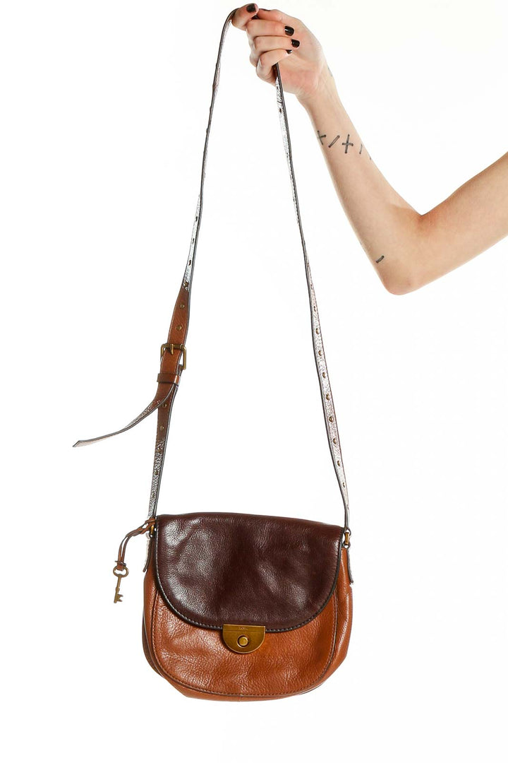 Brown Leather Crossbody Bag