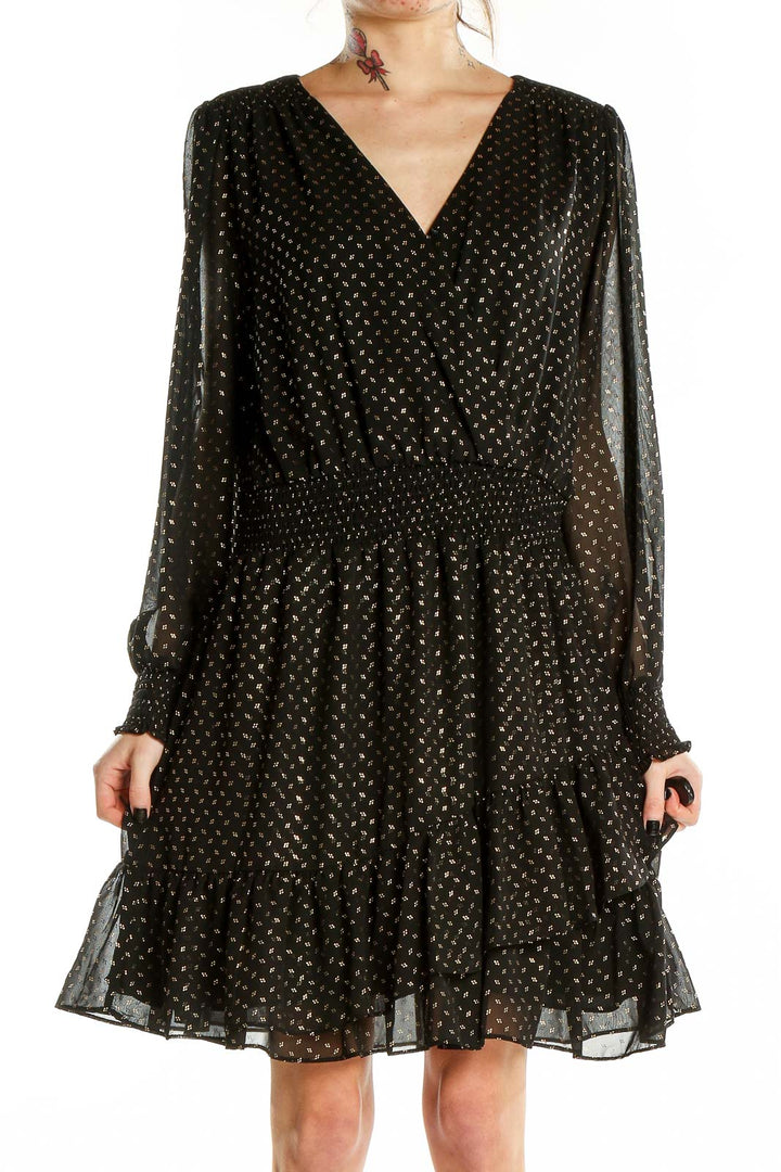 Black Brunch Polka Dots Dress