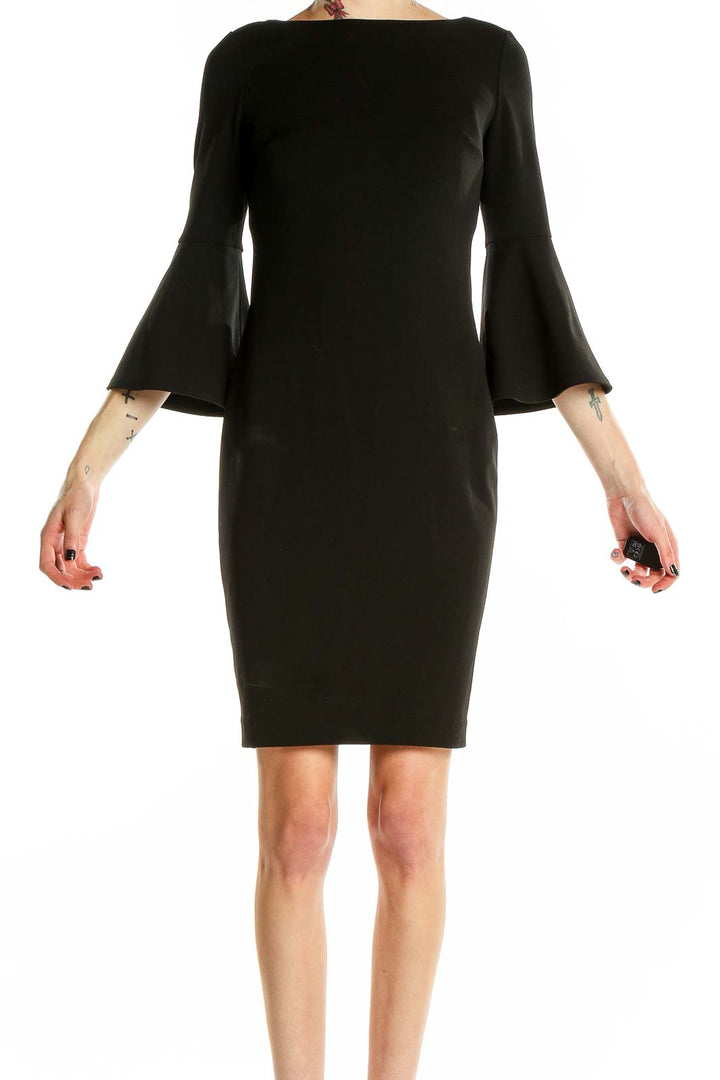 Black Bell Sleeve Dress